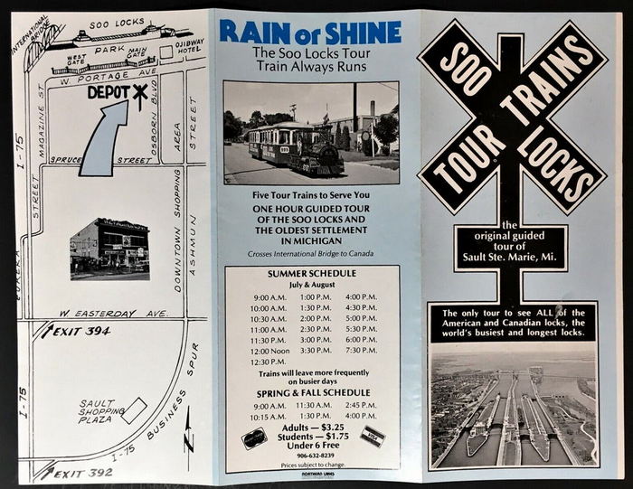 Soo Train Tours - Postcard Info And Momentos